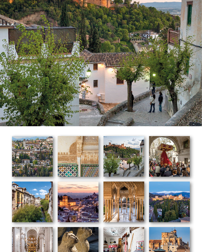 Cal. 2026 Pared (30x30 Cm) Granada Y La Alhambra