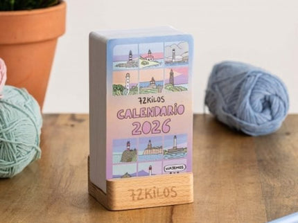 Calendario Mesa De Tarjetas 72 Kilos