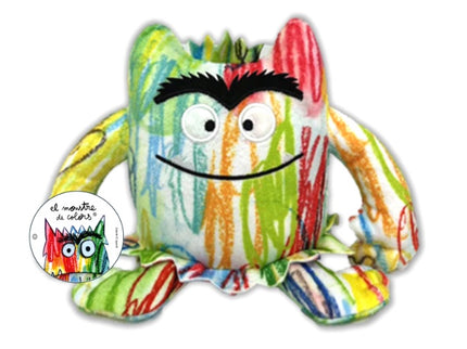 Pequeño Peluche Monstruo De Colores Multicolor 15cm