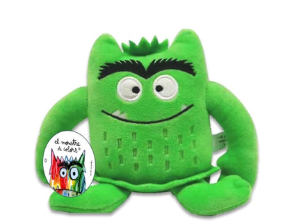 Pequeño Peluche Montruo De Colores Verde 15cm