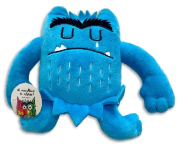 Pequeño Peluche Monstruo De Colores Azul 15cm