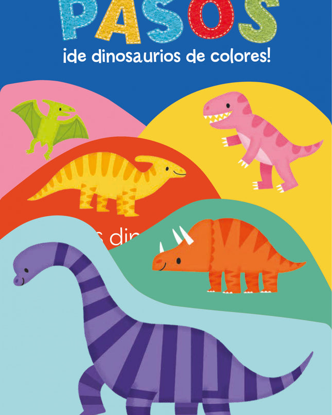 Pasos De Dinosaurios De Colores