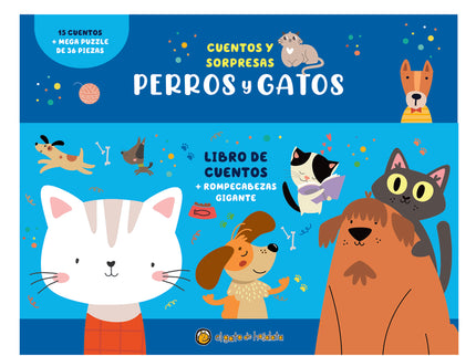 Perros Y Gatos (caja Con Libro+puzle) ('cuentos Y Sorpresas')