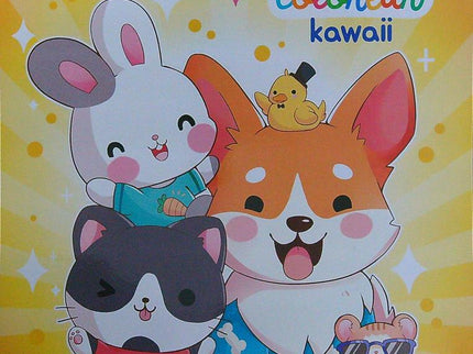 BLOCK PARA COLOREAR KAWAII - ANILLADO