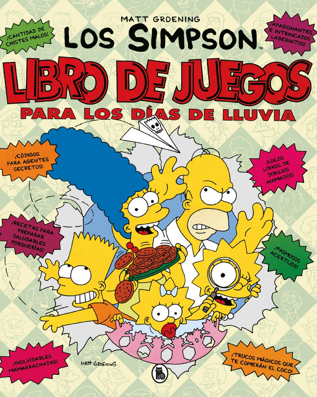Libro De Juegos Para Los Días De Lluvia (los Simpson. Actividades)