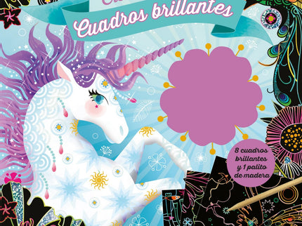 Creactivity. Animales Mágicos. Cuadros Brillantes Para Rascar