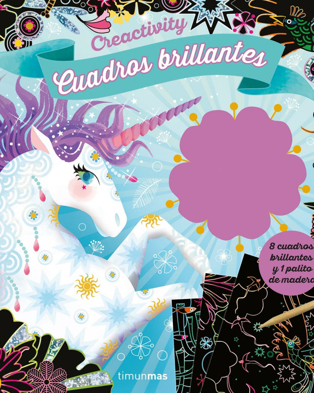 Creactivity. Animales Mágicos. Cuadros Brillantes Para Rascar