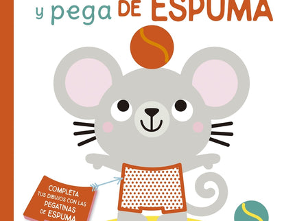 Pinta Y Pega Con Pegatinas De Espuma. Naranja