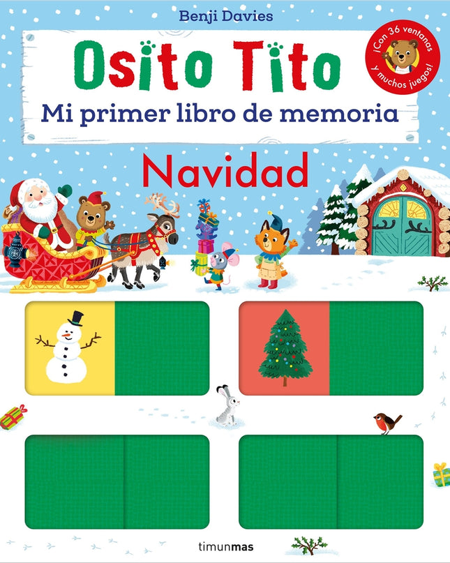 Osito Tito. Mi Primer Libro De Memoria. Navidad