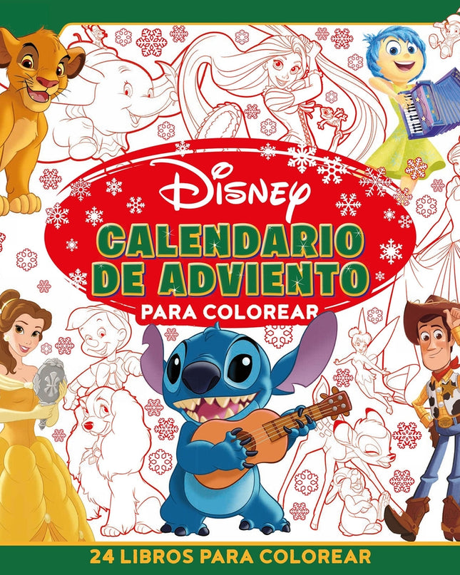 Disney. Calendario De Adviento Para Colorear