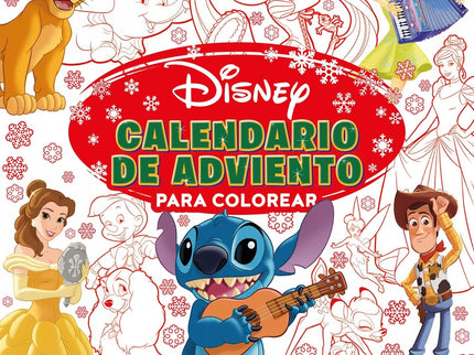 Disney. Calendario De Adviento Para Colorear