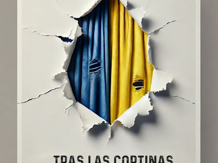 Tras Las Cortinas:azules Y Amarillas