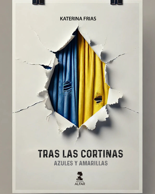 Tras Las Cortinas:azules Y Amarillas
