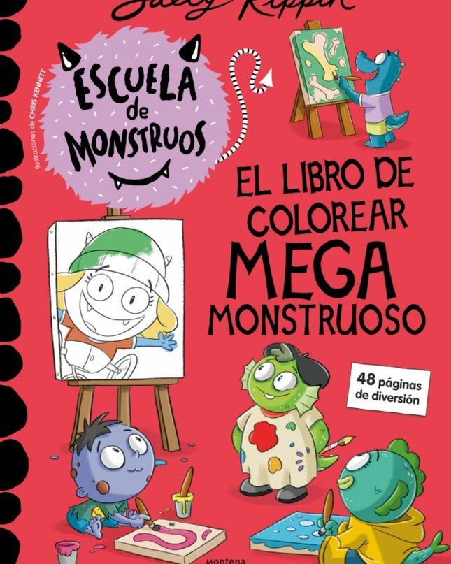 Escuela De Monstruos - El Libro De Colorear Megamonstruoso