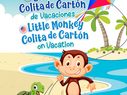 Monito Cola De Carton De Vacaciones El