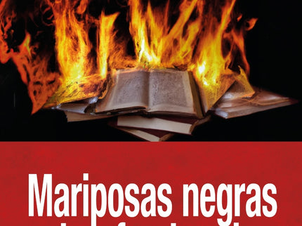 Mariposas Negras Sobre Fondo Rojo