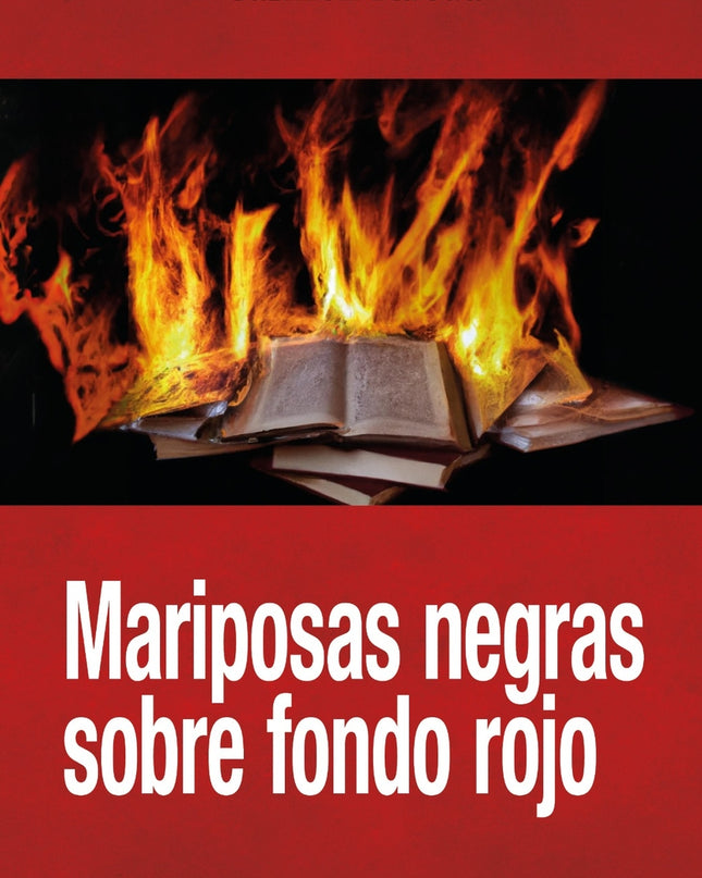 Mariposas Negras Sobre Fondo Rojo