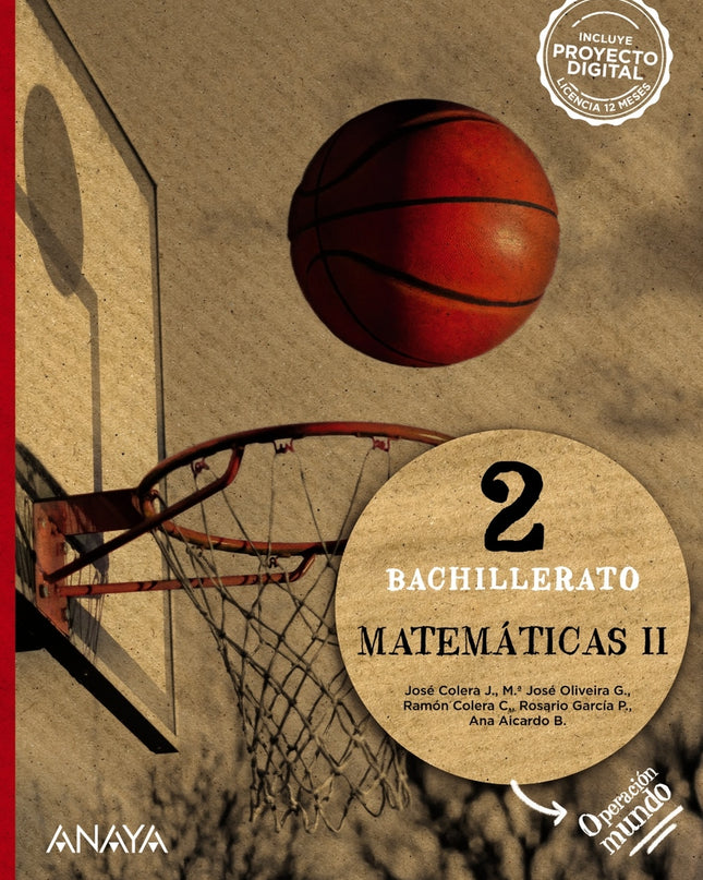 Matemáticas Ii 2ºbachillerato. Ciencias Naturales. Operación Mundo 2023
