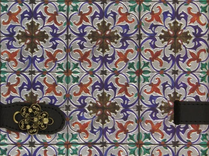 Cuadernos Azulejos Portugal Rojo Azul Broche