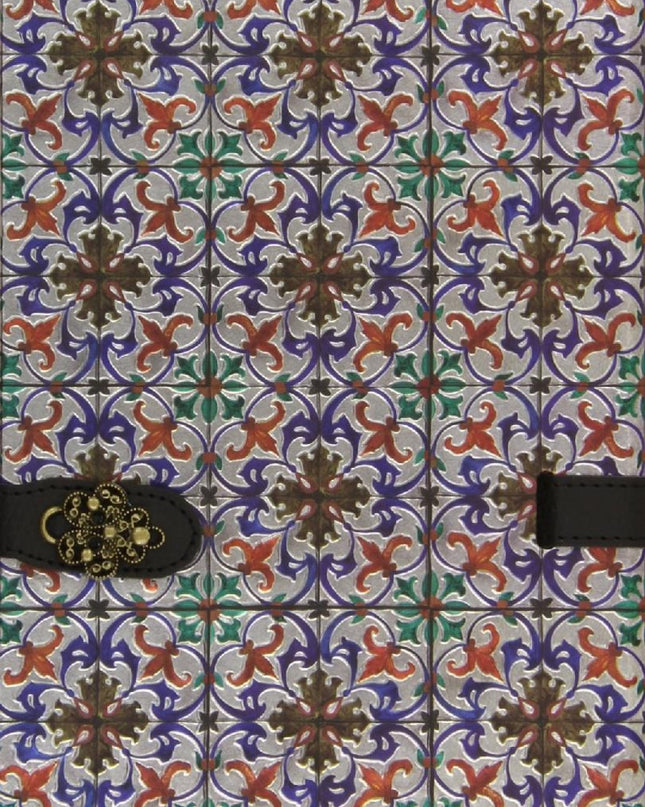 Cuadernos Azulejos Portugal Rojo Azul Broche