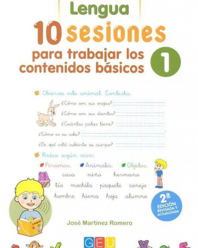 10 Sesiones Para Trabajar Los Contenido Básicos : Lengua Y Matemáticas 1