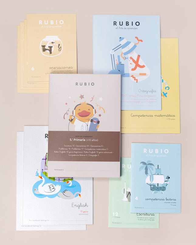 Pack De Cuadernos 5.º De Primaria (+10 Años)