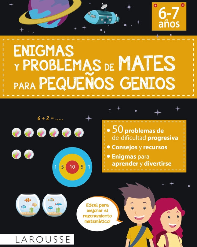 Enigmas Y Problemas De Mates Para Pequeños Genios (6-7 Años)