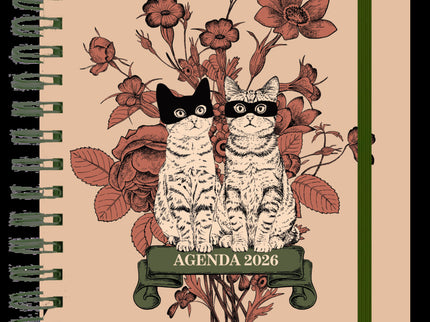 Agenda Anual Semanal 2026 Laura Agustí 'gatos'