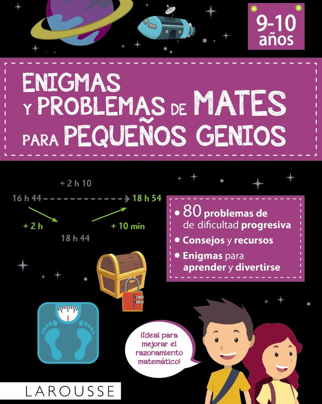 Enigmas Y Problemas De Mates Para Pequeños Genios (9-10 Años)