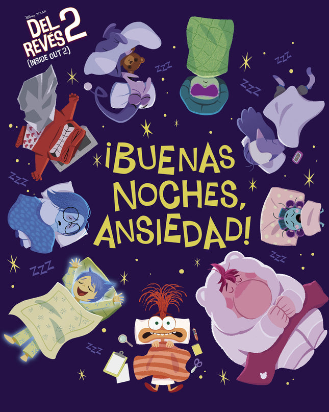 Del Revés 2 (inside Out 2) ¡buenas Noches, Ansiedad! (cuentos Disney)