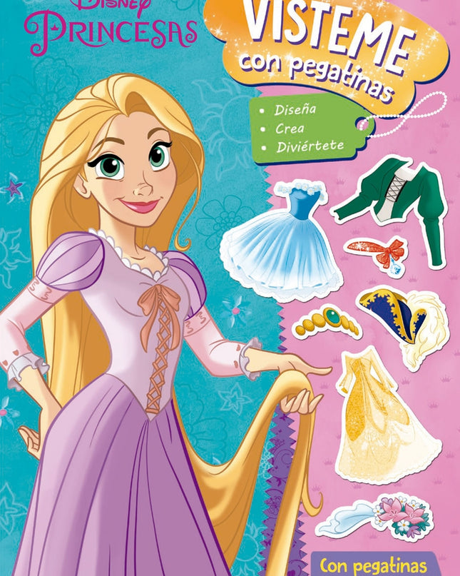 Princesas. Vísteme Con Pegatinas 2