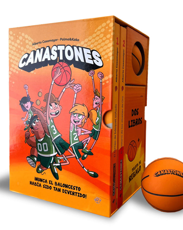 Estuche Canastones: 2 Libros + Pelota