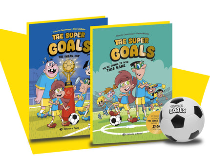 The Super Goals Box Set: 2 Books + Soccer Ball