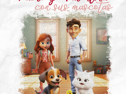 Pablo Y Valentina Con Sus Mascotas