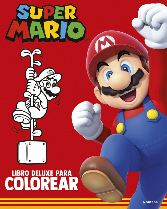 Super Mario: Libro Para Colorear Deluxe