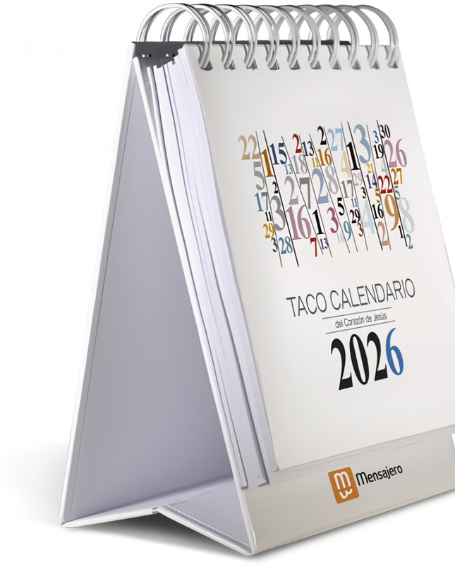 Taco 2026 Calendario Del Corazon De Jesus Mesa - Numeros