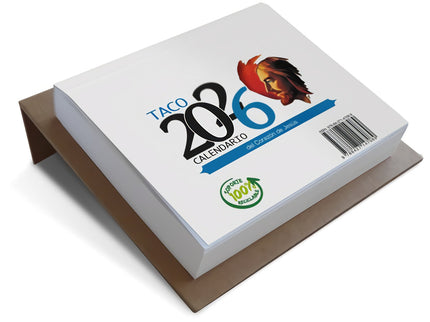 Taco 2026 Calendario Del Corazon De Jesus Notas Con Soporte