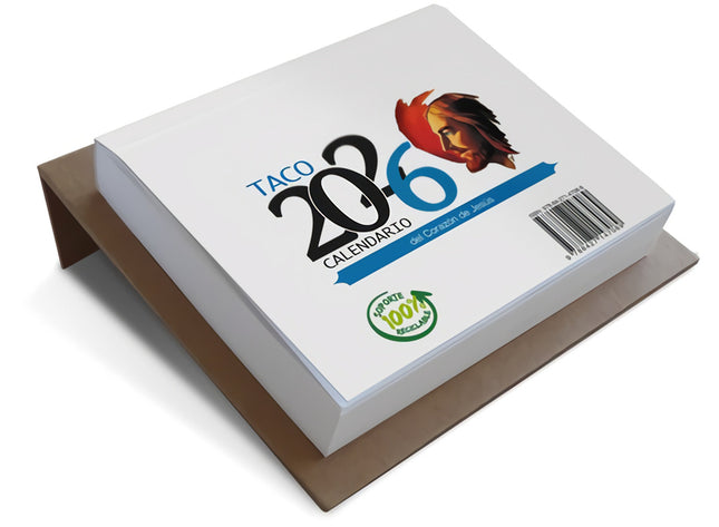 Taco 2026 Calendario Del Corazon De Jesus Notas Con Soporte