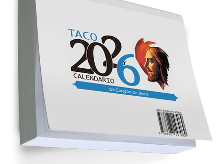Taco 2026 Calendario Del Corazon De Jesus Notas Con Iman