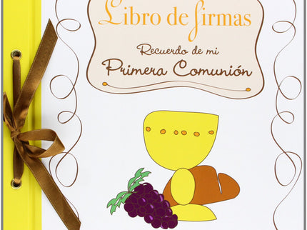 Libro De Firmas:recuerdo De Mi Primera Comunión