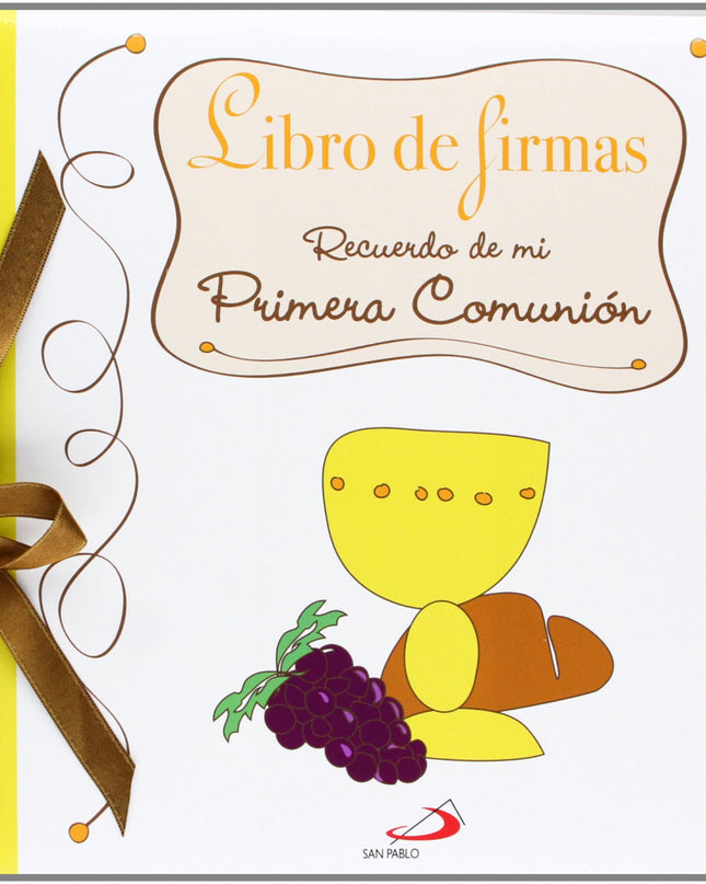 Libro De Firmas:recuerdo De Mi Primera Comunión