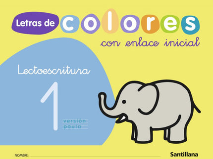 Letras Colores 1.ligada (3 Años) Lectoescritura