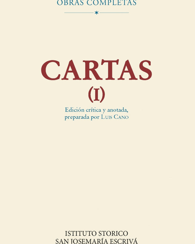 Cartas I (edición Crítico-histórica). Rústica