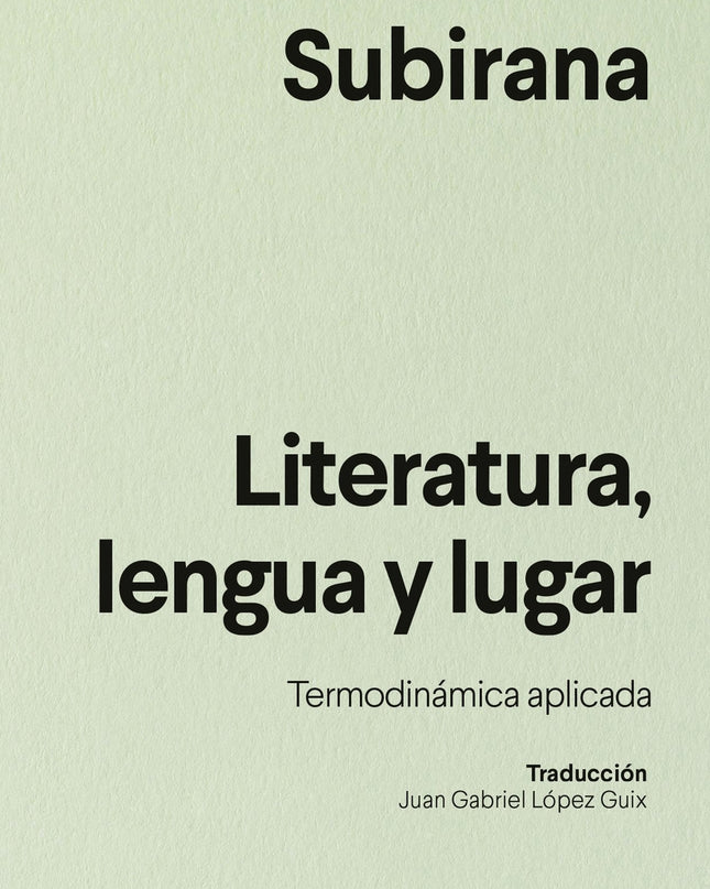 Literatura, Lengua Y Lugar