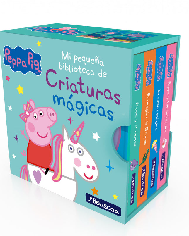 Mi Pequeña Biblioteca De Criaturas Mágicas. Sirenas, Unicornios, Narvales Y Dragones (peppa Pig)