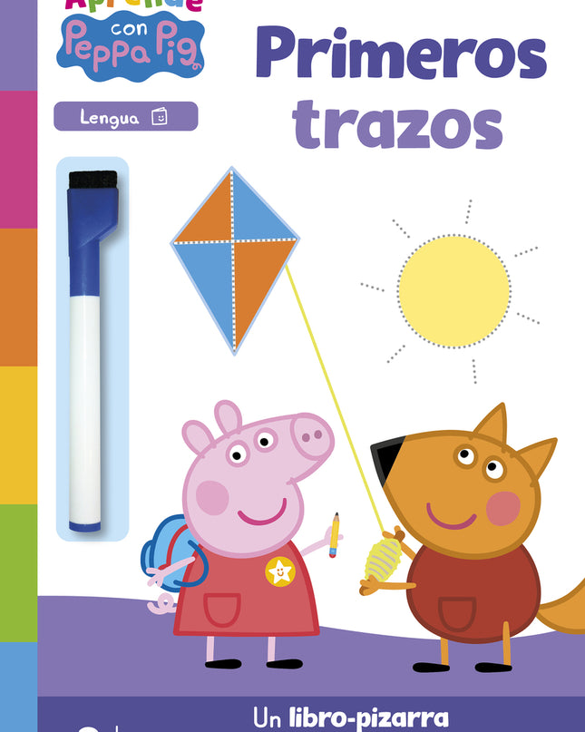 Peppa Pig. Primeros Aprendizajes - Aprendo Con Peppa Pig. Primeros Trazos (libro-pizarra)