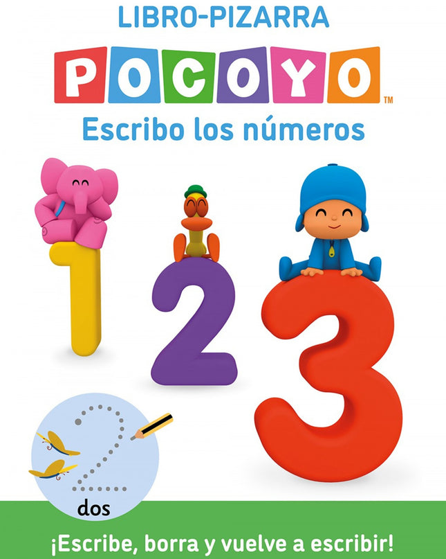 Pocoyó. Lectoescritura - Escribo Los Números. (libro-pizarra)