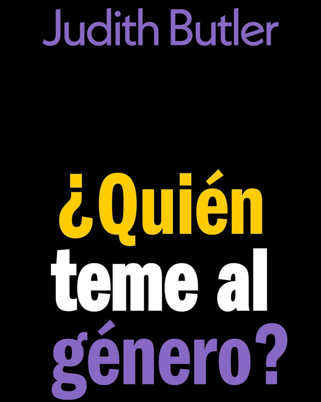 ¿quién Teme Al Género?