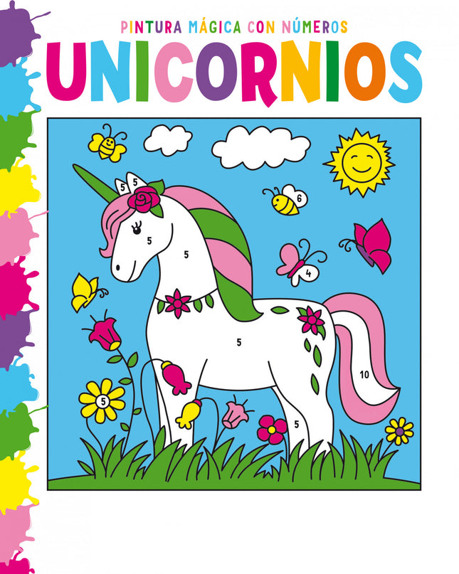 Pintura Mágica Con Números: Unicornios