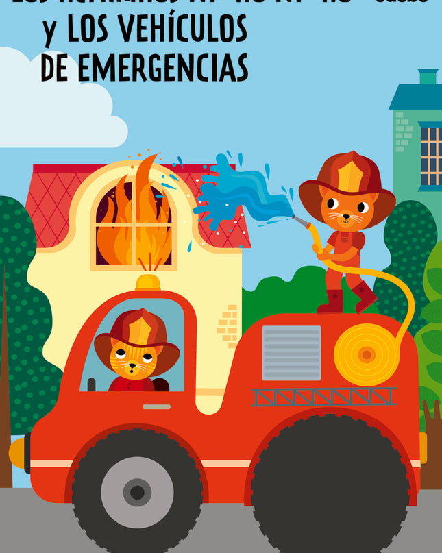 Los Hermanos Ni-no Ni-no Y Los Vehículos De Emergencias